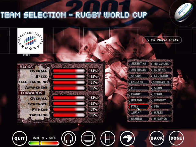 Rugby 2001