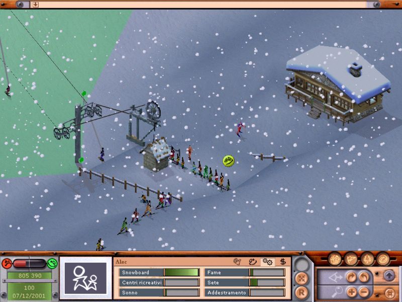 SKI PARK Manager Val D'Isère (2003) - CD-ROM PC - Microids - Simulation De Gestion