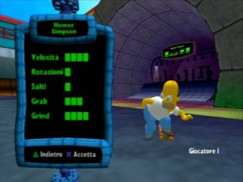 The Simpsons Skateboarding