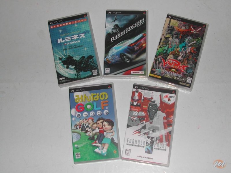 Tutta la line-up di lancio di PSP, manca solo il Majhong