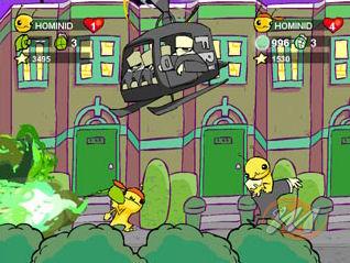 Personaggi e sfondi sembrano presi da un cartone animato...