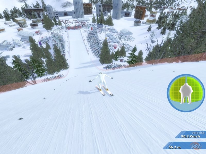 Il salto con gli sci &egrave; l&#39;unica cosa che viene gestita dal mouse.