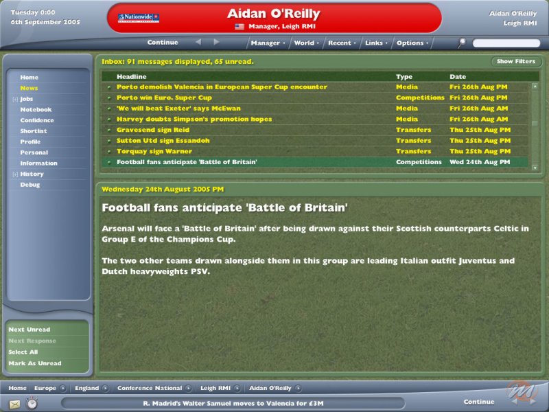 Football Manager Campionato 2006 (LMA Manager 2006)