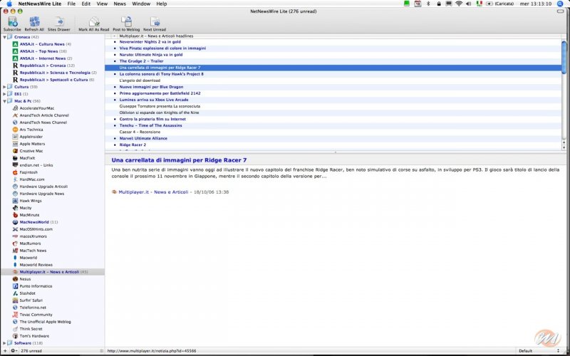 Il mio aggregatore di news