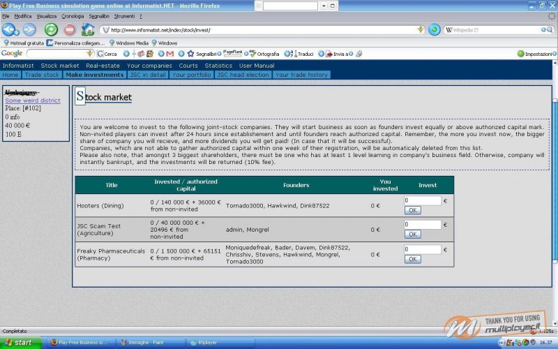 Vivere Online - Browser Game