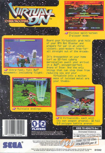 Virtual On: Cyber Troopers