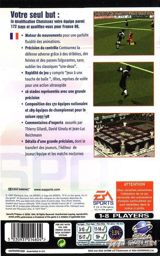 FIFA 98: Road To World Cup