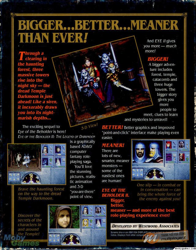 Eye of the Beholder II: The Legend of Darkmoon