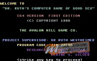 Dr. Ruth's Computer Game of Good Sex