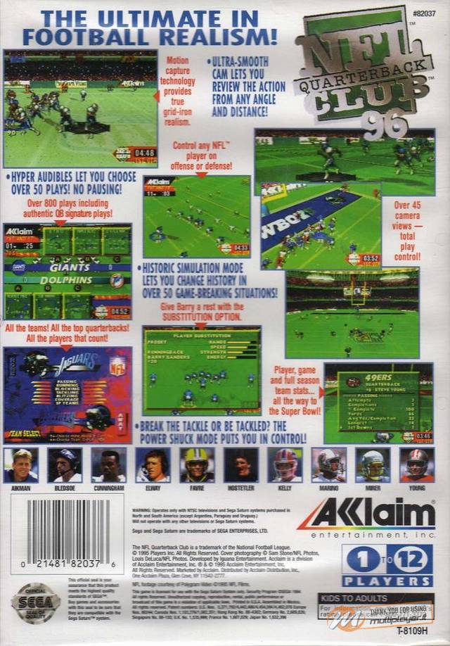 NFL Quarterback Club 96