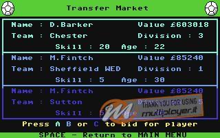 Jimmy's Soccer Manager