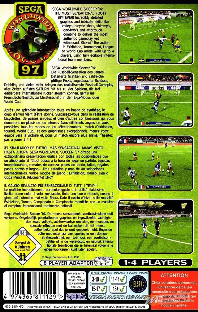 Sega Worldwide Soccer 97