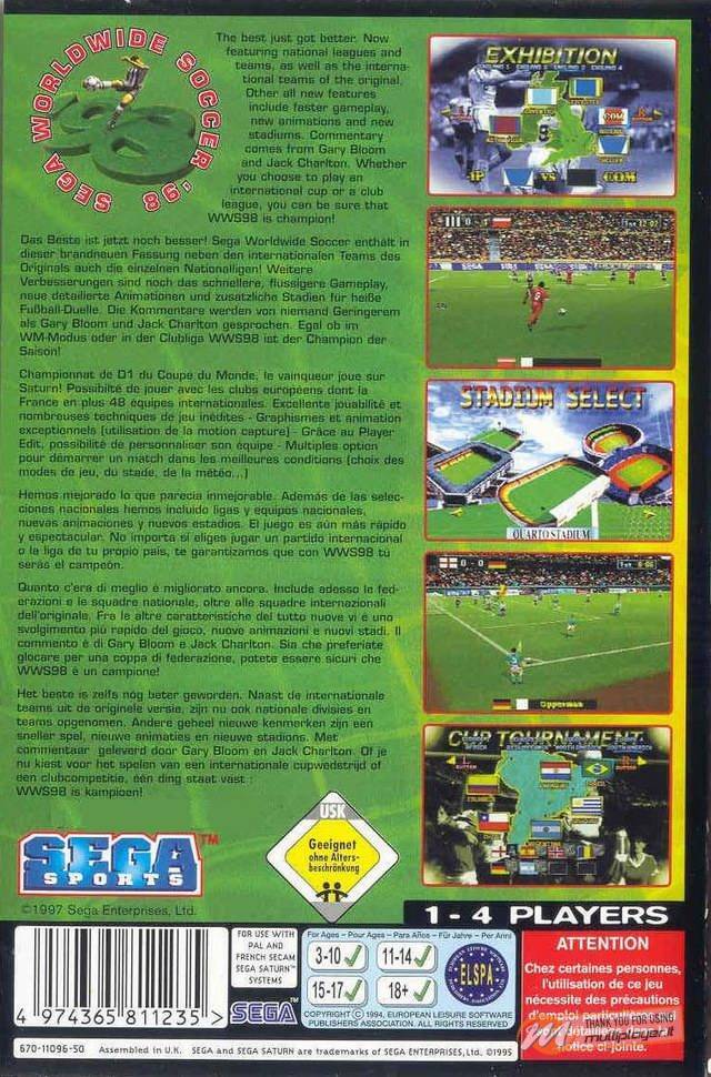 Sega Worldwide Soccer '98 Club Edition