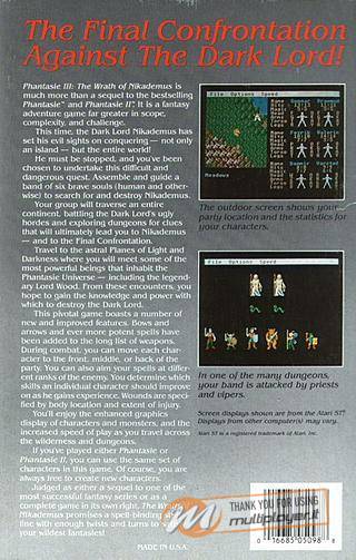 Phantasie III - The Wrath of Nickademus