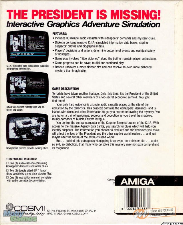 President Is Missing, The