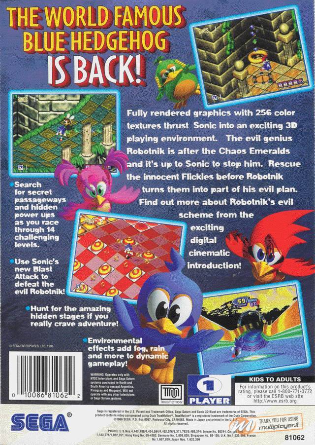 Sonic 3D: Flickies' Island