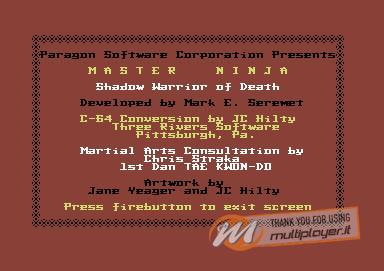 Master Ninja: Shadow Warrior of Death