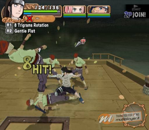 Naruto: Uzumaki Chronicles 2, una sequenza di combattimento Naruto: Uzumaki Chronicles 2, una sequenza di combattimento