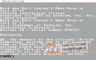 Nord and Bert Couldn't Make Head or Tail of It