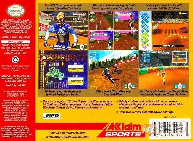 Jeremy McGrath Supercross 2000