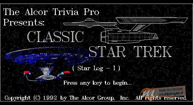 The Alcor Trivia Pro Classic Star Trek (Star-Log I)