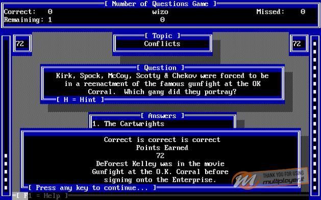The Alcor Trivia Pro Classic Star Trek (Star-Log I)