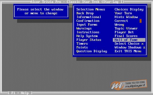 The Alcor Trivia Pro Classic Star Trek (Star-Log I)