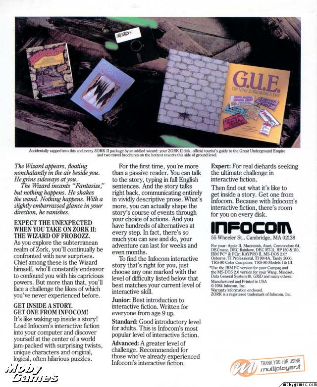 Zork II: The Wizard of Frobozz