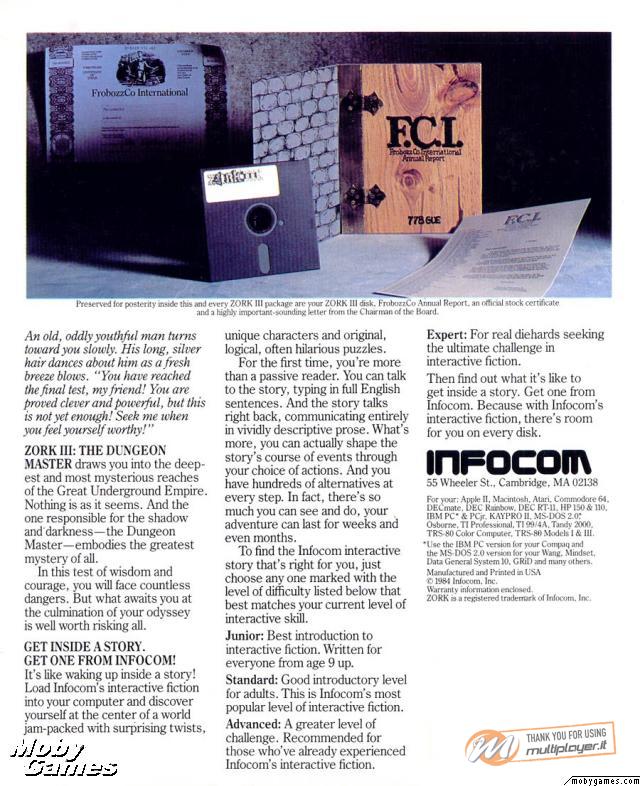 Zork III: The Dungeon Master