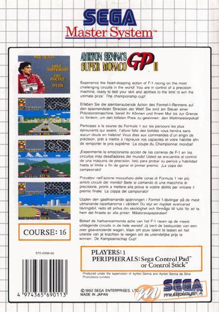 Ayrton Senna's Super Monaco GP II