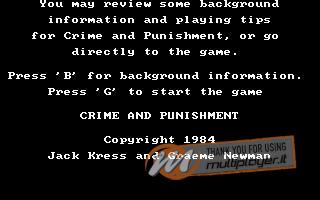 Crime and Punishment