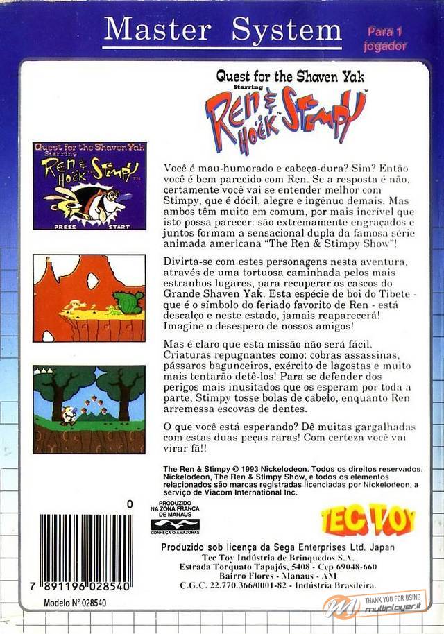 Quest for the Shaven Yak starring Ren & Stimpy