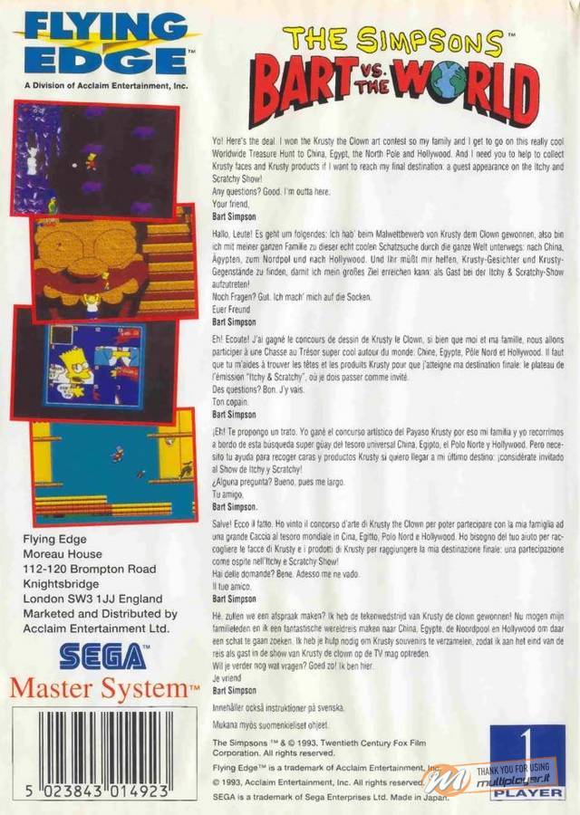 The Simpsons: Bart vs. the World