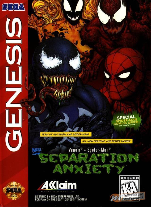 Spiderman & Venom: Separation Anxiety