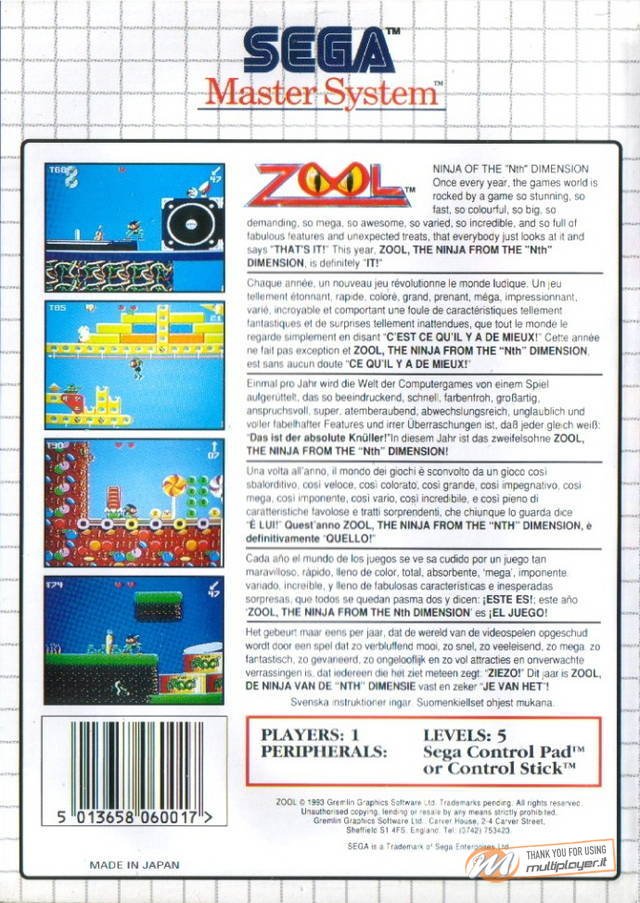 Zool: Ninja of the "Nth" Dimension