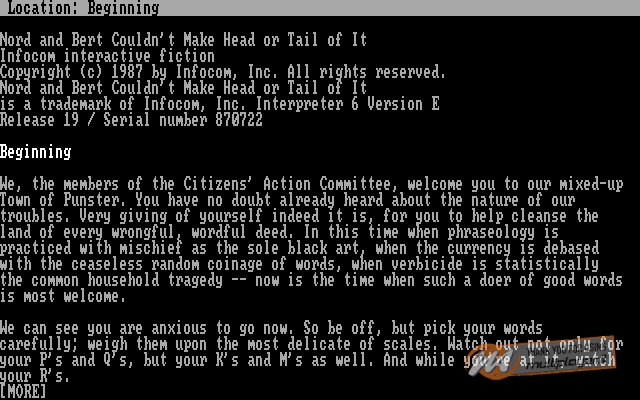 Nord and Bert Couldn't Make Head or Tail of It