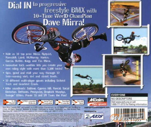 Dave Mirra Freestyle Bmx