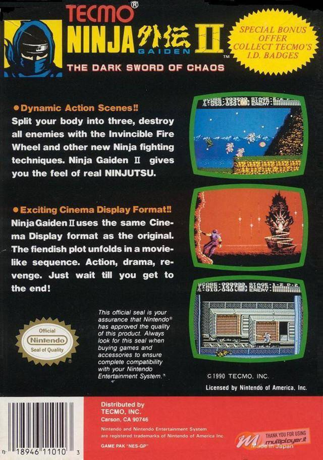 Ninja Gaiden II: The Dark Sword of Chaos
