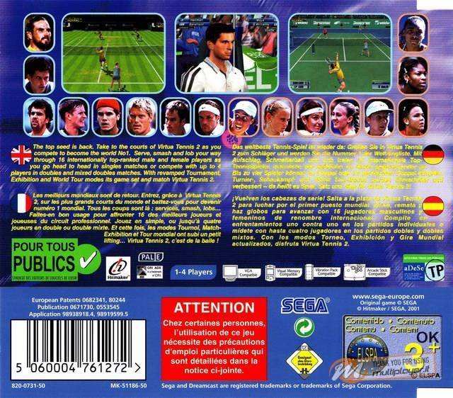 Virtua Tennis 2