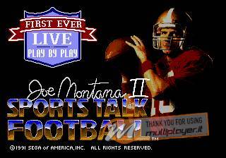 Joe Montana II: Sports Talk Football