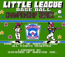 little league baseball nes