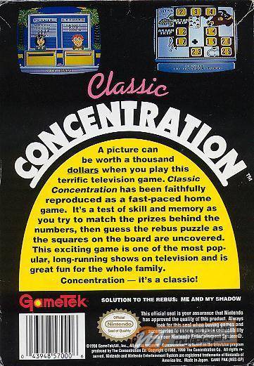 Classic Concentration