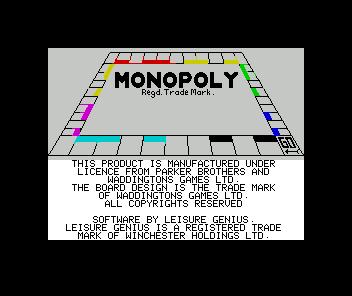 Waddingtons Monopoly
