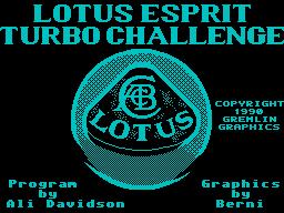 Lotus Esprit Turbo Challenge