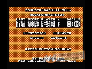 Boulder Dash II: Rockford's Revenge