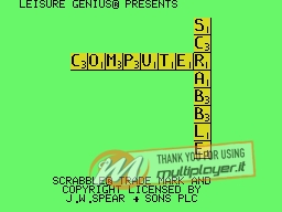 Computer Scrabble