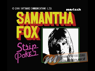 Samantha Fox Strip Poker