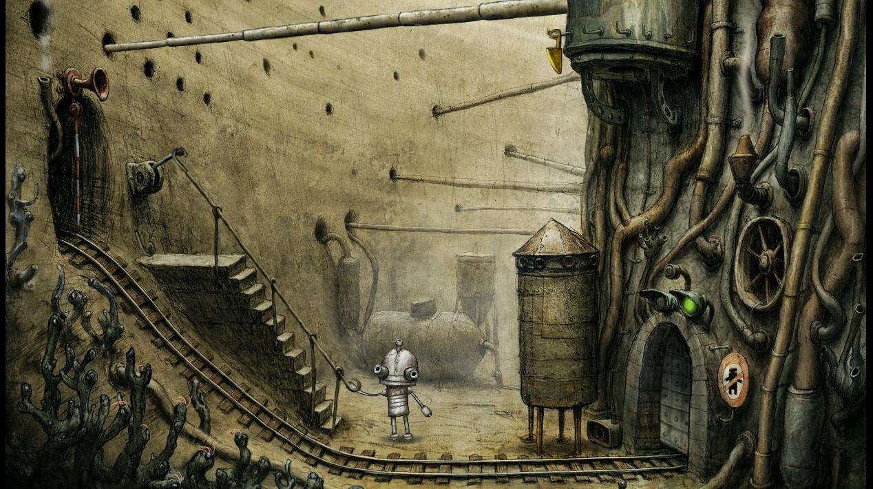 La città e il protagonista di Machinarium