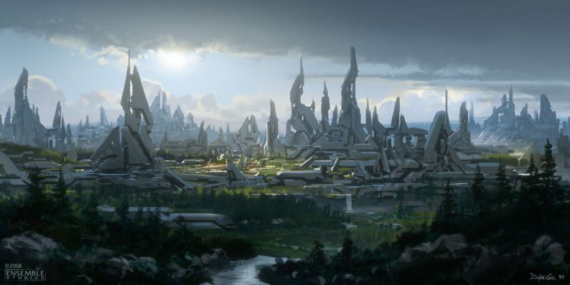 Artwork su un misterioso Halo Universe Artwork su un misterioso Halo Universe