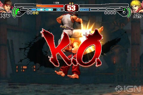 Zangiefs and WalkがiPhoneのためにStreet FighterIVに到着します